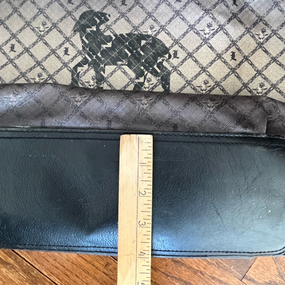 LAMB L.A.M.B large SHOULDER BAG Gwen Stefani sheep logo AUTHENTIC w/ dustbag - Picture 13 of 17